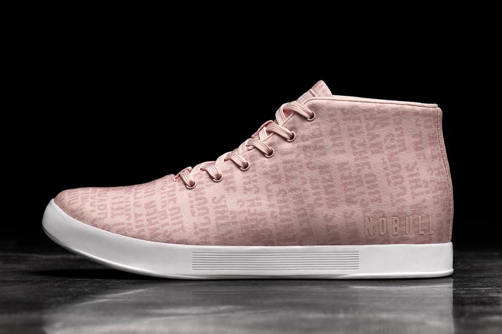 Trainers NOBULL Femme Rose - Chaussures NOBULL Wells Canvas Mid,France (6748-NOAVM)